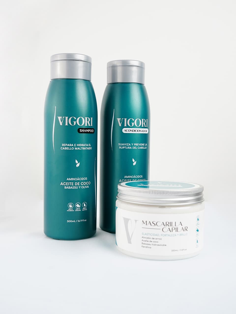 Kit Completo Vigori (Shampoo + Acondicionador + Mascarilla)